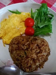 カレーピラフにオムはふわふわ-レシピのメイン写真