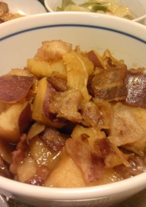 かなるンちのさつまいもと豚肉のしょうが味-レシピのメイン写真