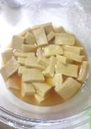 レンジで☆こうや豆腐の塩麹煮-レシピのメイン写真