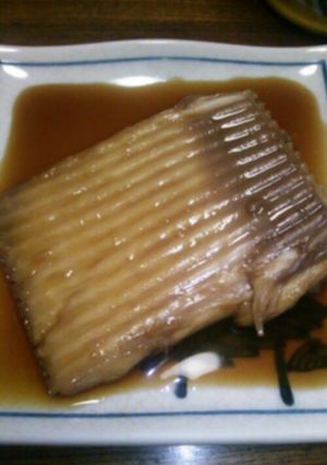 ぷるぷる☆かすべの煮付け-レシピのメイン写真
