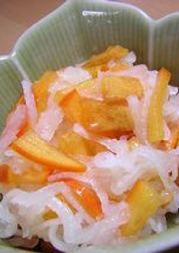 『柿と大根のなます』-レシピのメイン写真