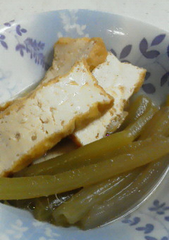 ふきと厚揚げの煮物-レシピのメイン写真