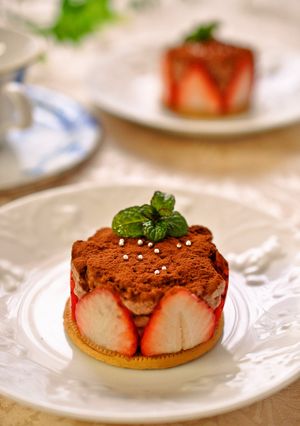 苺ココアの♪ふんわりチーズムース♡-レシピのメイン写真