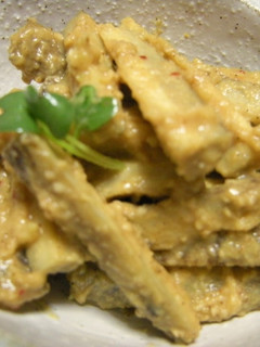 シャキシャキ♬ごぼうのニンニク味噌和え-レシピのメイン写真