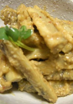 シャキシャキ♬ごぼうのニンニク味噌和え-レシピのメイン写真