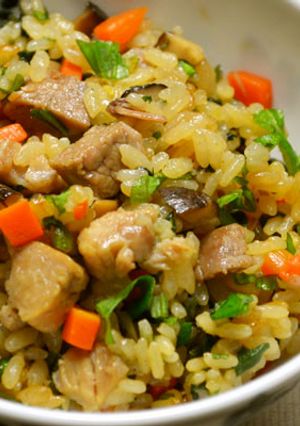 炊き込みご飯☆癖になるヨモギはお好みで！-レシピのメイン写真