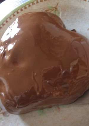 ぶっかけハートチョコ-レシピのメイン写真