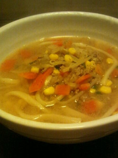 給食のソフト麺 みそかけ汁-レシピのメイン写真