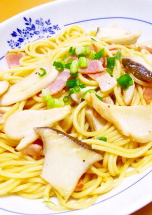 エリンギ&ベーコンde和風スパゲッティ-レシピのメイン写真