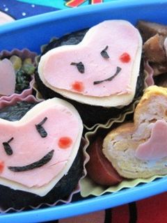 バレンタインのお弁当(キャラ弁)-レシピのメイン写真