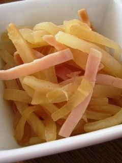 大根とハムの炒め物-レシピのメイン写真