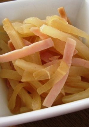 大根とハムの炒め物-レシピのメイン写真