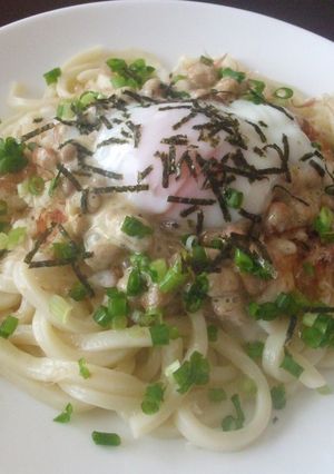 納豆とろろのネバネバうどん♪-レシピのメイン写真