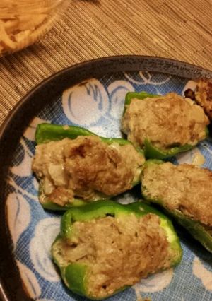 麩でヘルシーピーマンの肉詰め★-レシピのメイン写真