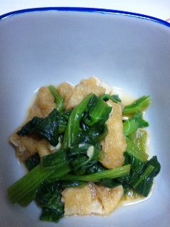 小松菜油揚げ-レシピのメイン写真