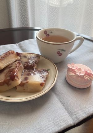 レンジで簡単　小豆ういろう♡-レシピのメイン写真