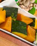 【おせち】レンチンかぼちゃの煮物