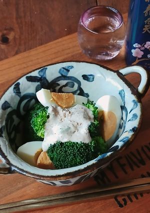 あと一品★ブロッコリーとゆで卵の胡麻マヨ-レシピのメイン写真