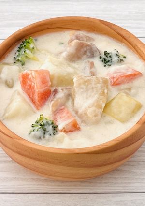 鍋不要！レンジで時短♪クリームシチュー🍲-レシピのメイン写真