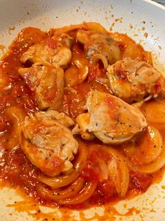 ワンパン手抜き鶏肉トマト煮-レシピのメイン写真