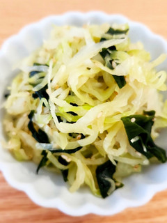 レンチンdeキャベツとわかめのナムル-レシピのメイン写真