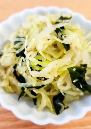 レンチンdeキャベツとわかめのナムル-レシピのメイン写真