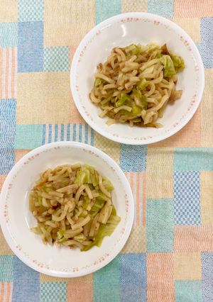 幼児食＊ツナとキャベツの焼うどん-レシピのメイン写真