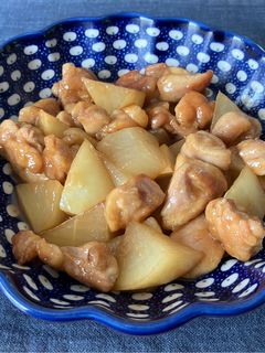 すき焼きのタレで鶏と大根の甘辛炒め-レシピのメイン写真