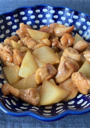 すき焼きのタレで鶏と大根の甘辛炒め-レシピのメイン写真