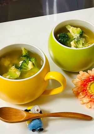 ブロッコリーのゴロゴロ卵スープ-レシピのメイン写真