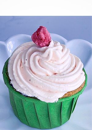 桜あんクリームの抹茶シフォンケーキ-レシピのメイン写真