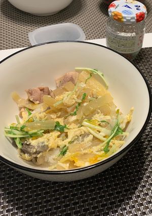大根と鶏肉の卵とじ丼-レシピのメイン写真