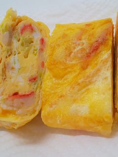 残ったサラダで卵焼き🤣-レシピのメイン写真