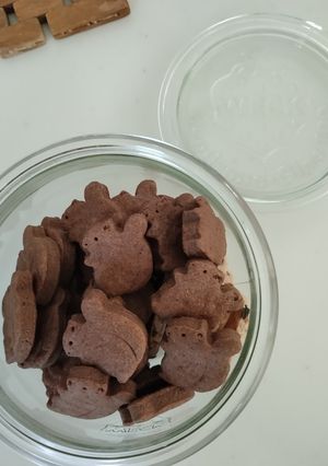 卵不使用☆表面綺麗な☆ココアクッキー🐿️-レシピのメイン写真