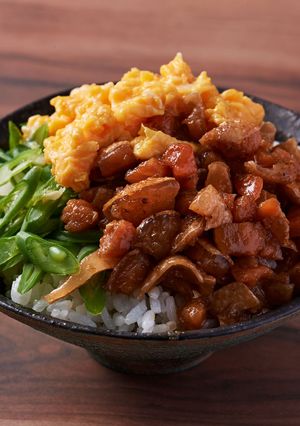 サーモンハラスの3 色どんぶり-レシピのメイン写真