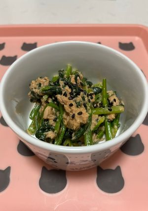 ほうれん草とツナのコチュジャンマヨ和え-レシピのメイン写真