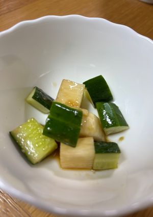 長芋ときゅうりのわさび醤油あえ-レシピのメイン写真