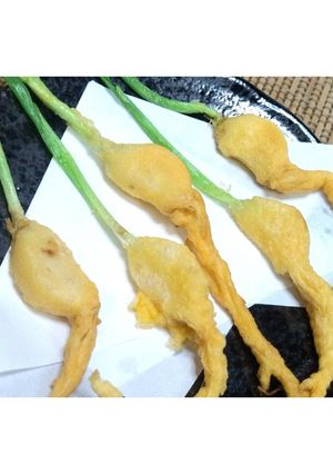 発芽にんにくの天ぷら★動画あり★-レシピのメイン写真