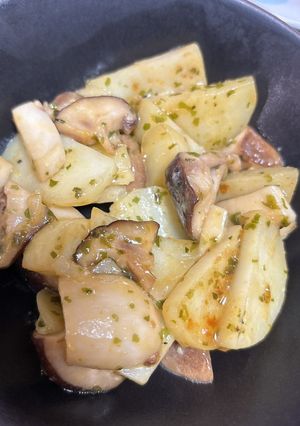 きのことじゃがいもの海苔マヨ焼き-レシピのメイン写真