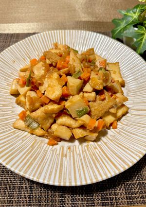 コク旨爽やか！鶏むね肉と根菜のオイスター炒め-レシピのメイン写真