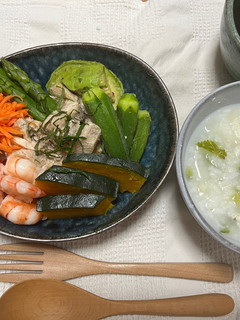 スパイスチキンと温サラダ-レシピのメイン写真