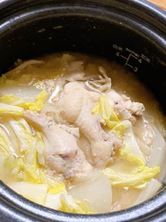 手羽元と白菜の豆乳煮込み-レシピのメイン写真