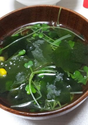 簡単！かいわれスープ-レシピのメイン写真