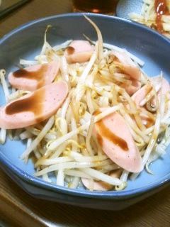 もやしと魚ニソ炒め〜ソースあとがけ-レシピのメイン写真