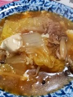 白菜の豆腐汁-レシピのメイン写真