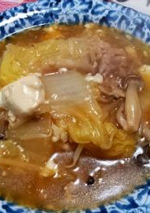 白菜の豆腐汁-レシピのメイン写真