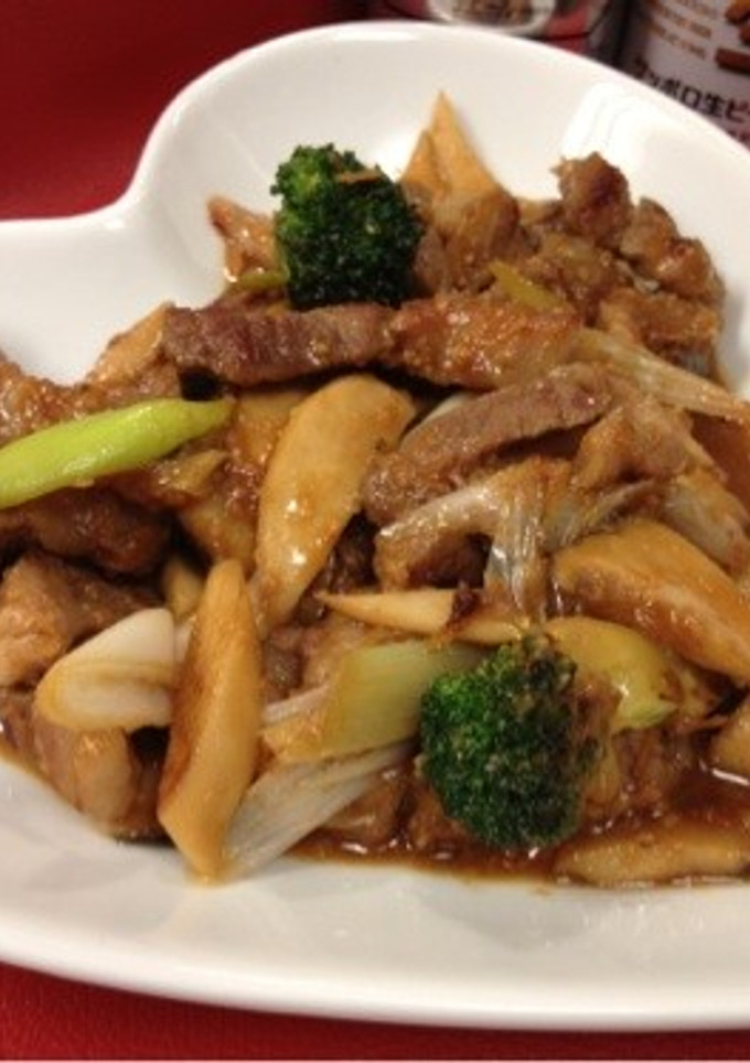 今宵は 味噌炒め♬豚肉とエリンギと長ネギ-レシピのメイン写真