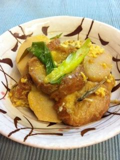 仙台麩(油麩)と里芋の卵とじ煮-レシピのメイン写真