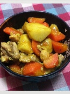里芋•鶏肉•人参のカレー煮-レシピのメイン写真