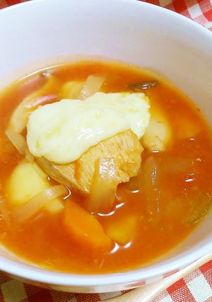 チーズたっぷり★鶏肉のトマトシチュー♪-レシピのメイン写真